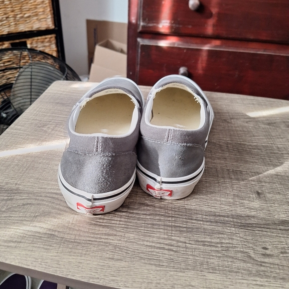 Vans Men's Charcoal Slip-On Sneakers - Picture 3 of 4